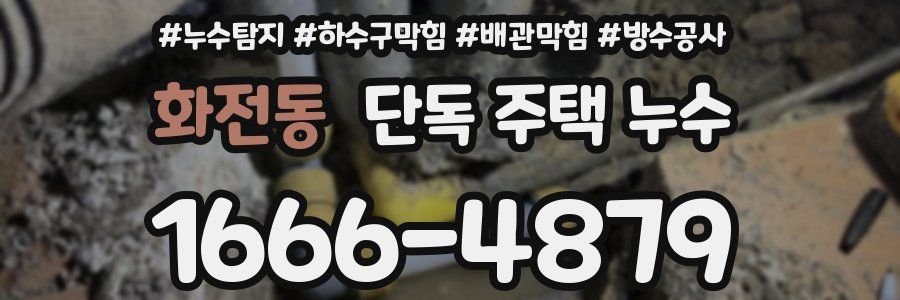 화전동 단독 주택 누수