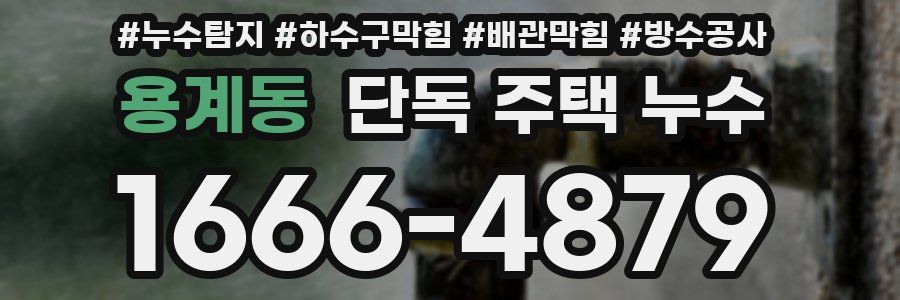 용계동 단독 주택 누수