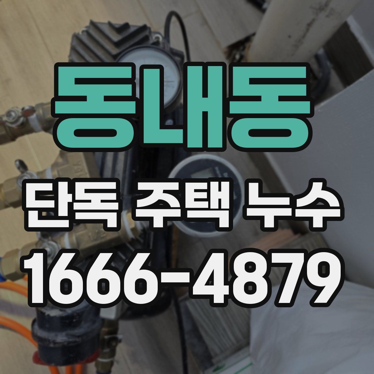 동내동 단독 주택 누수