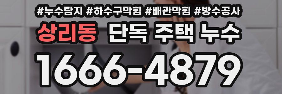상리동 단독 주택 누수