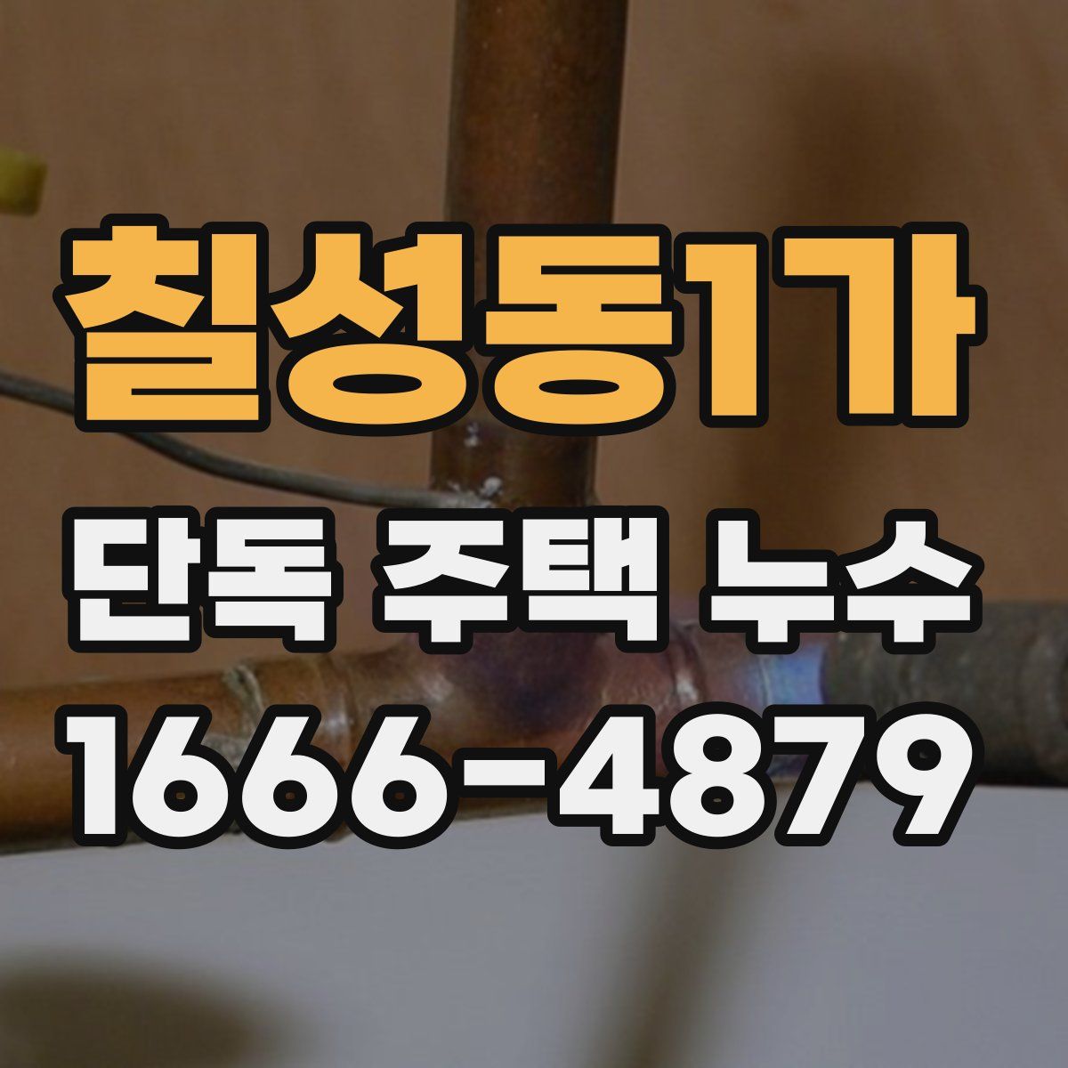 칠성동1가 단독 주택 누수