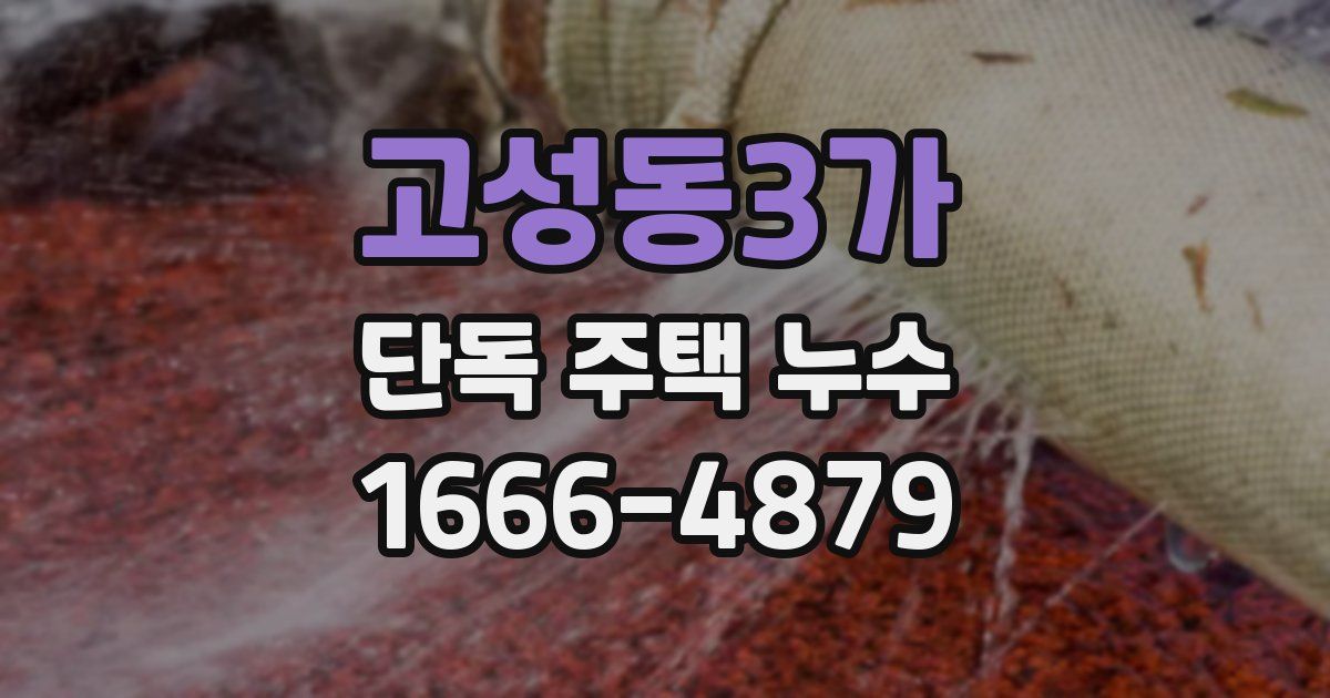 고성동3가 단독 주택 누수
