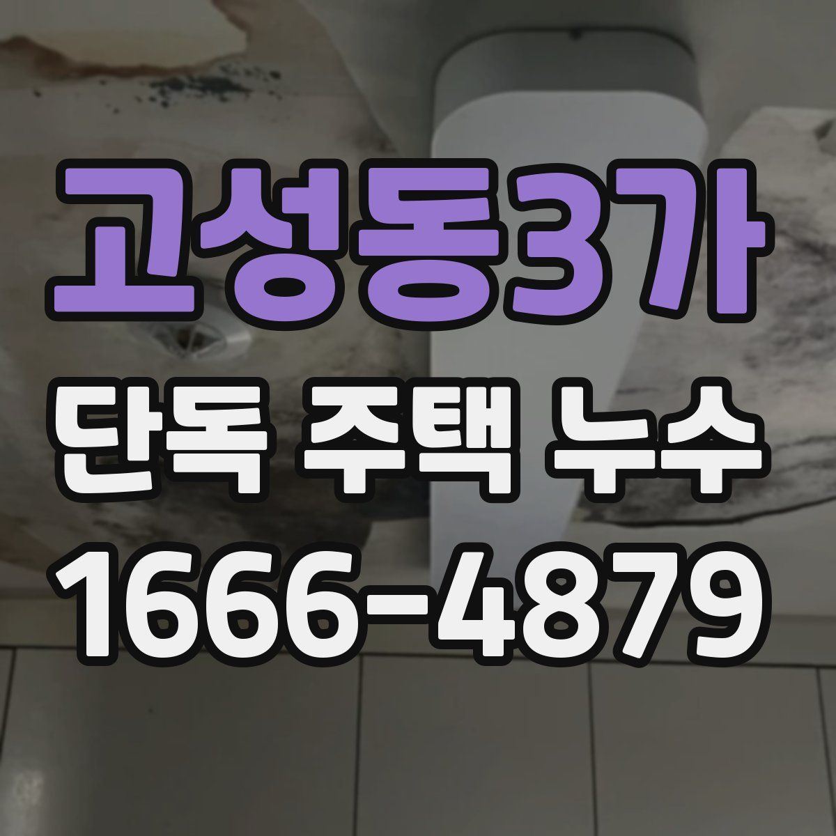 고성동3가 단독 주택 누수