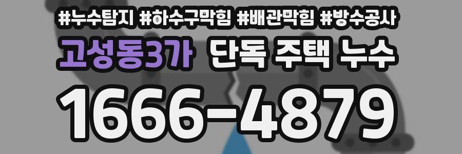 고성동3가 단독 주택 누수