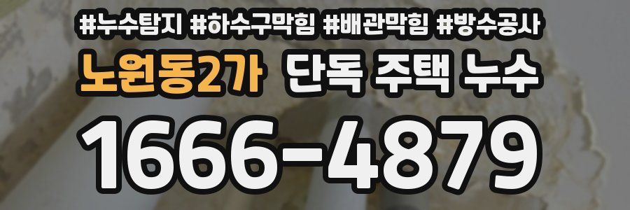 노원동2가 단독 주택 누수