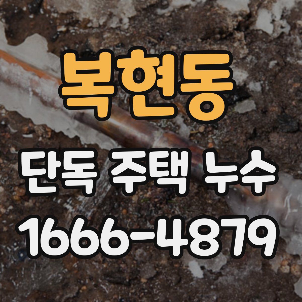 복현동 단독 주택 누수