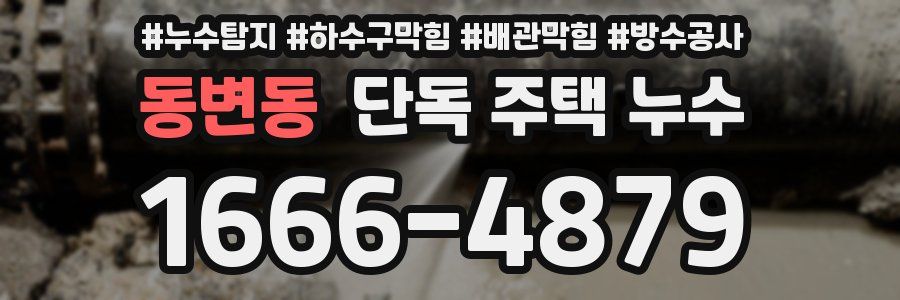동변동 단독 주택 누수