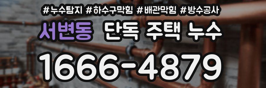 서변동 단독 주택 누수