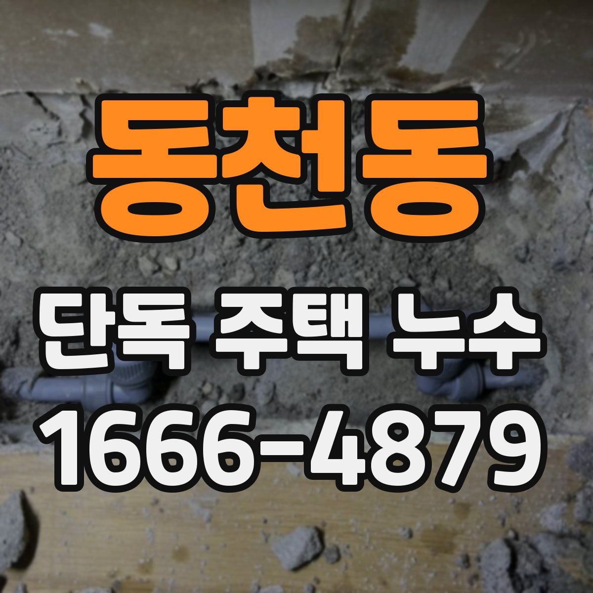 동천동 단독 주택 누수