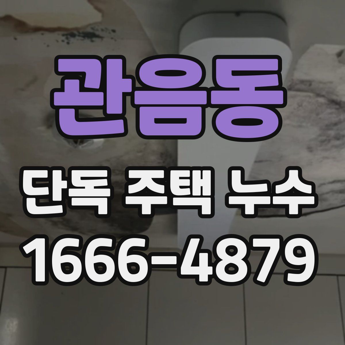 관음동 단독 주택 누수