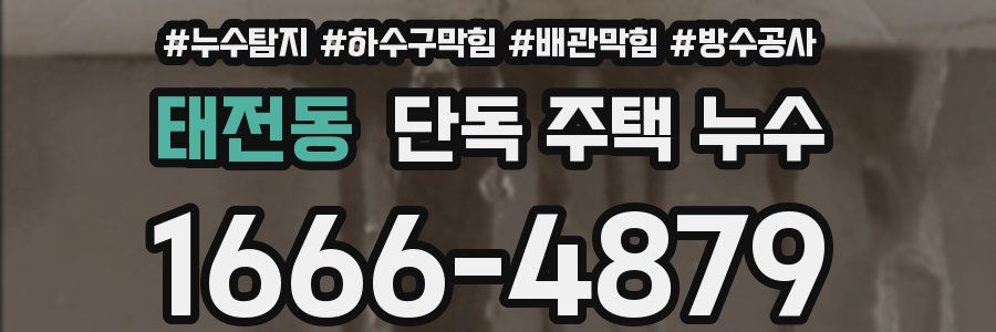 태전동 단독 주택 누수