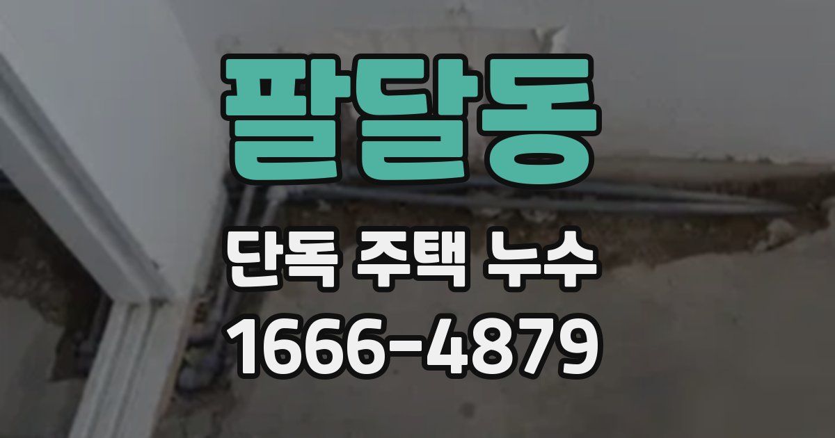 팔달동 단독 주택 누수
