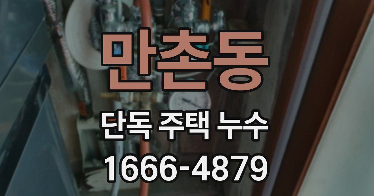 만촌동 단독 주택 누수