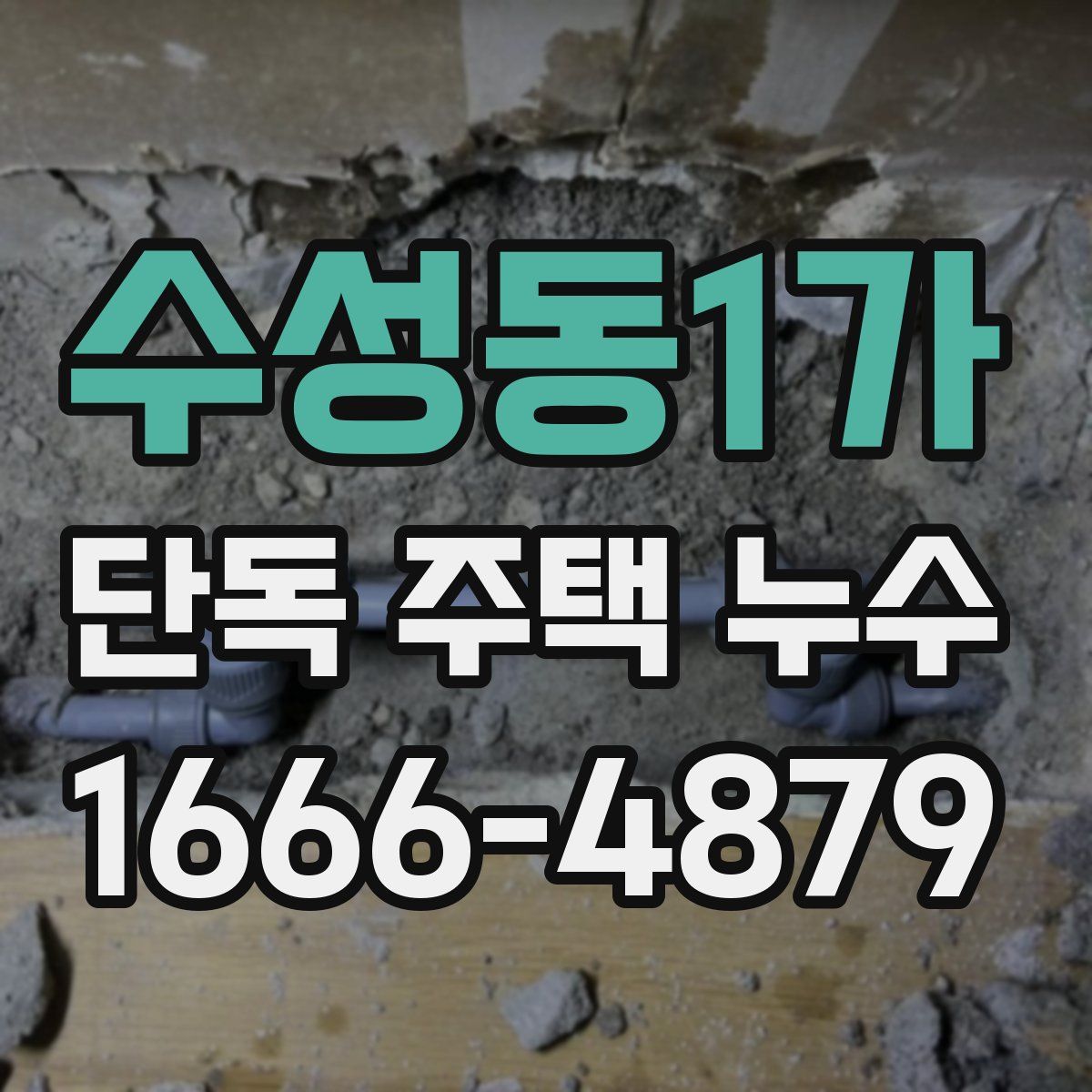 수성동1가 단독 주택 누수