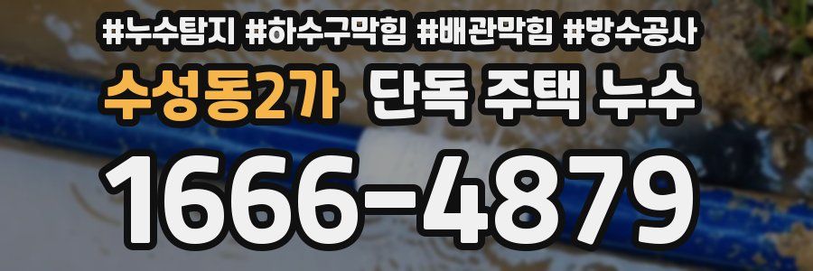 수성동2가 단독 주택 누수