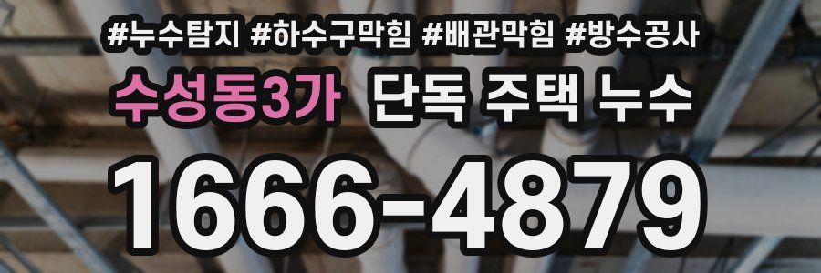 수성동3가 단독 주택 누수