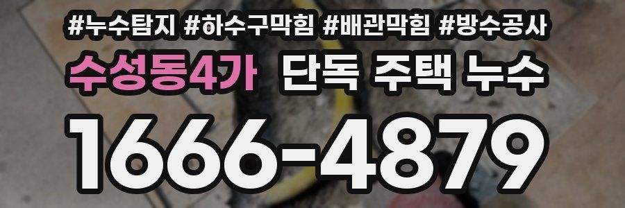 수성동4가 단독 주택 누수