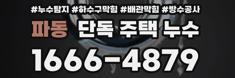파동 단독 주택 누수