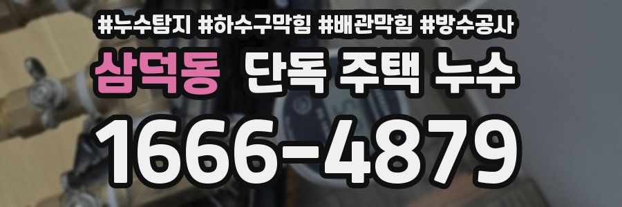 삼덕동 단독 주택 누수