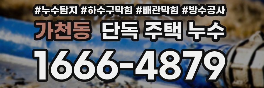가천동 단독 주택 누수