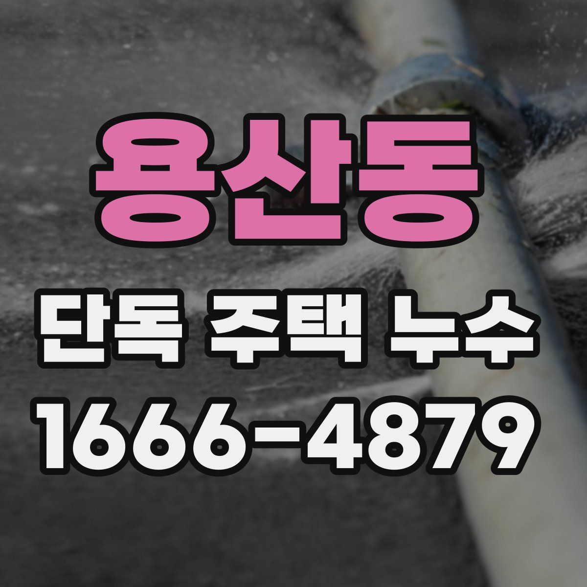 용산동 단독 주택 누수
