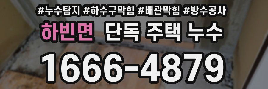 하빈면 단독 주택 누수