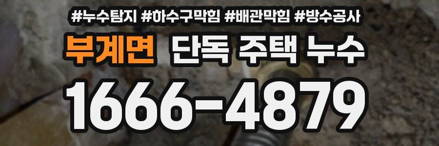 부계면 단독 주택 누수