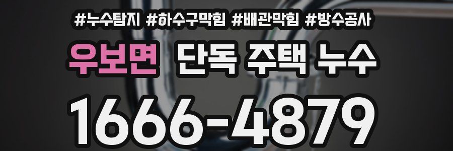 우보면 단독 주택 누수