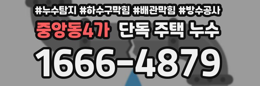 중앙동4가 단독 주택 누수