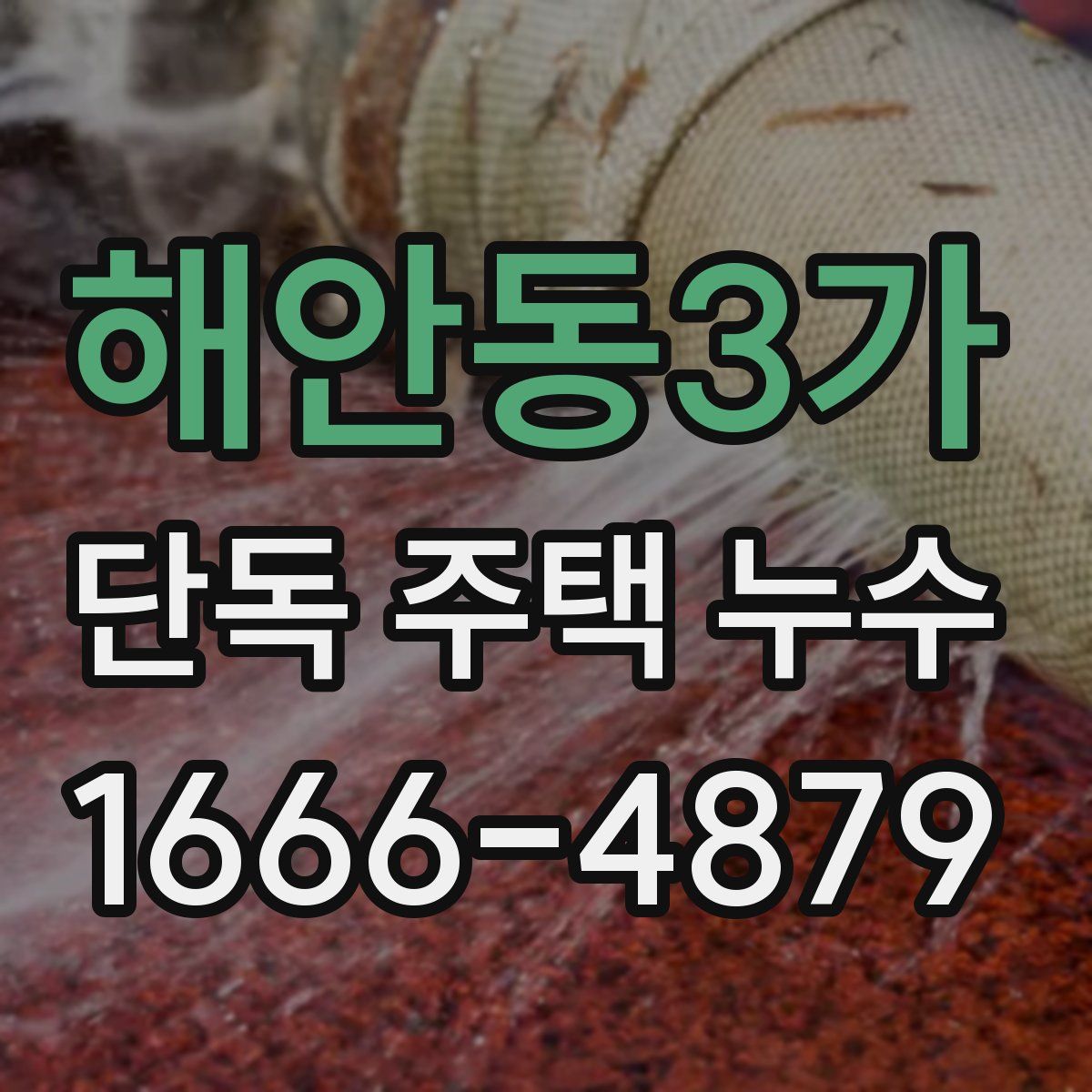 해안동3가 단독 주택 누수