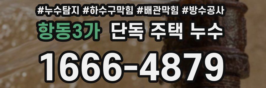 항동3가 단독 주택 누수