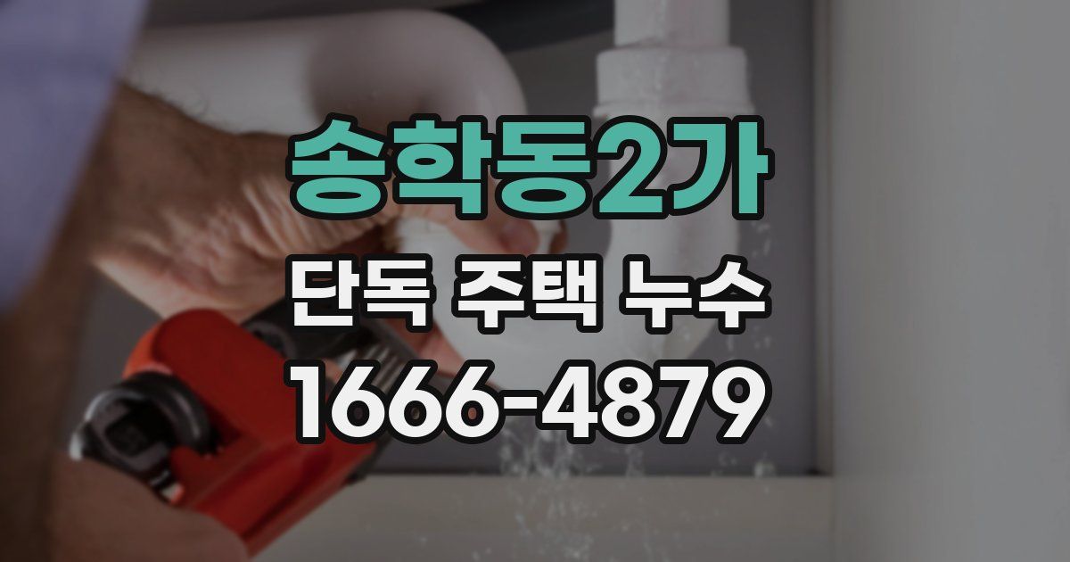 송학동2가 단독 주택 누수