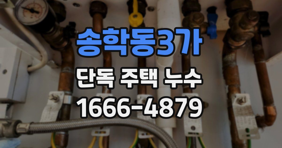 송학동3가 단독 주택 누수