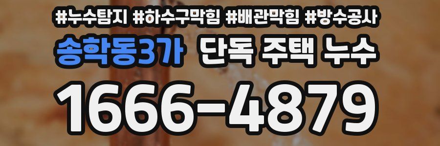 송학동3가 단독 주택 누수