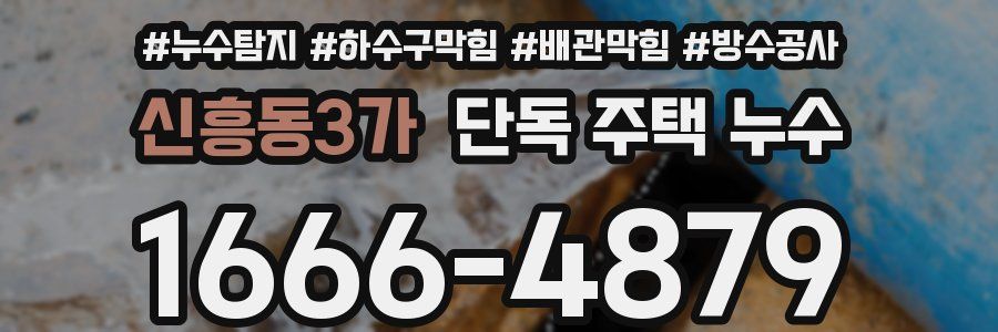 신흥동3가 단독 주택 누수