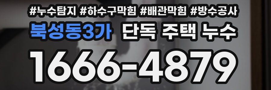 북성동3가 단독 주택 누수