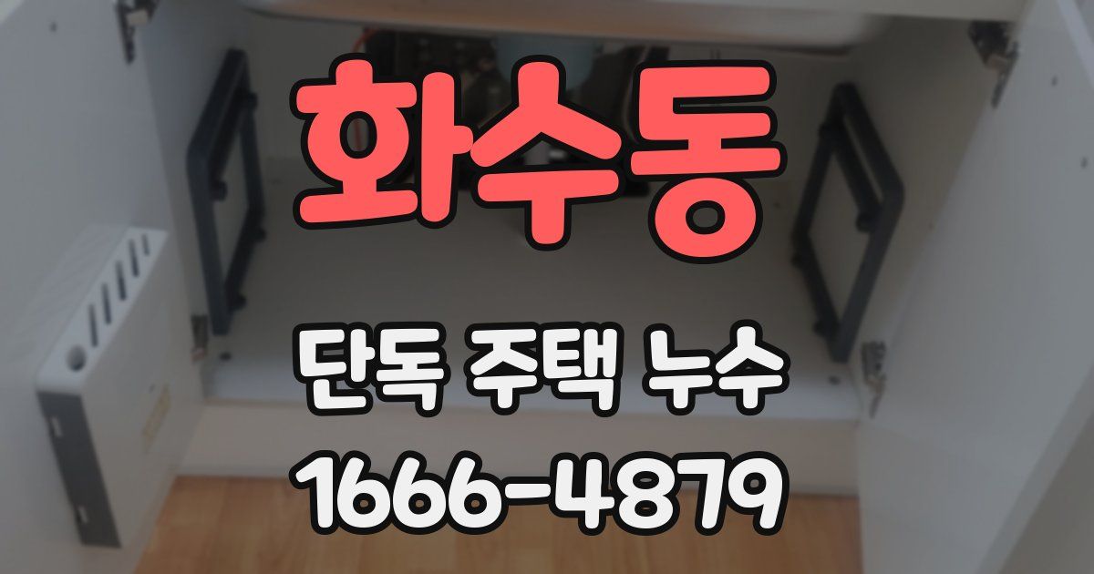화수동 단독 주택 누수