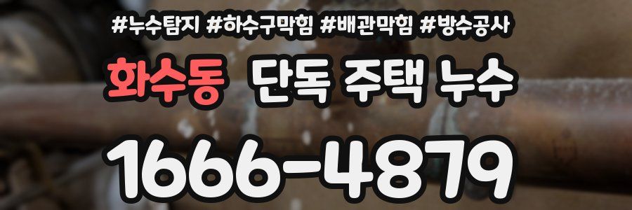 화수동 단독 주택 누수