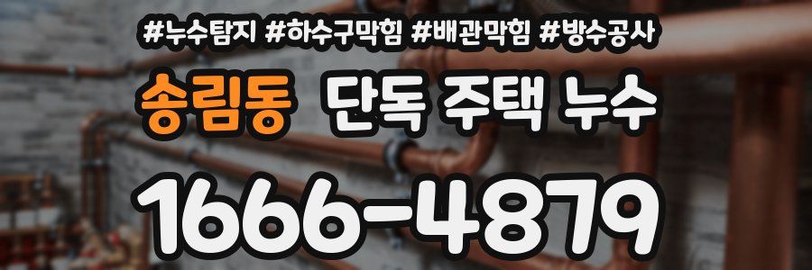 송림동 단독 주택 누수