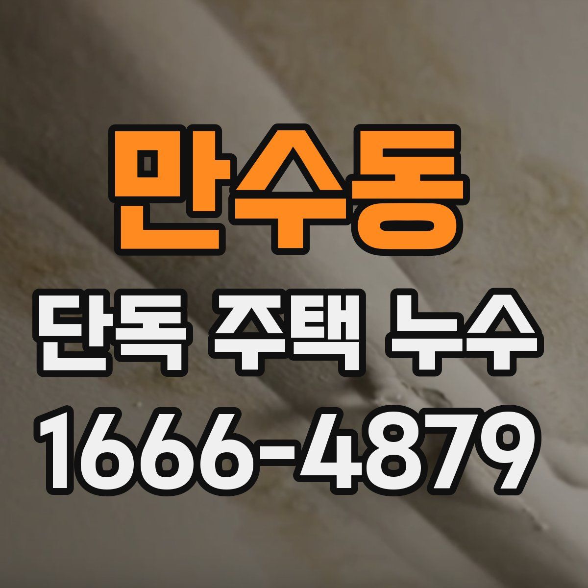 만수동 단독 주택 누수