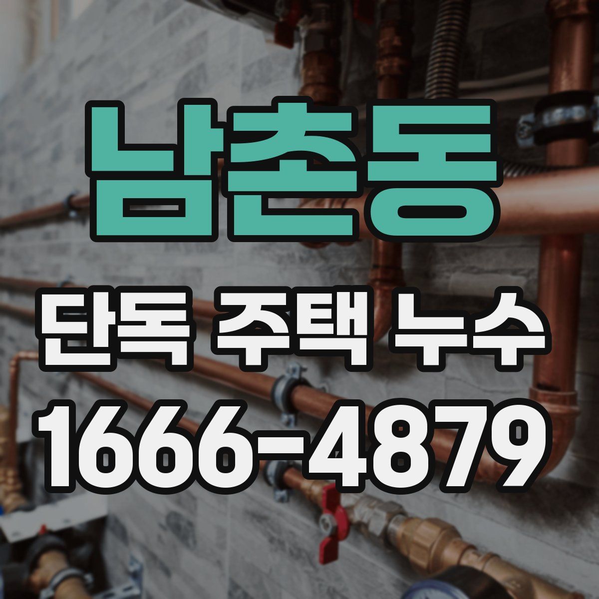 남촌동 단독 주택 누수