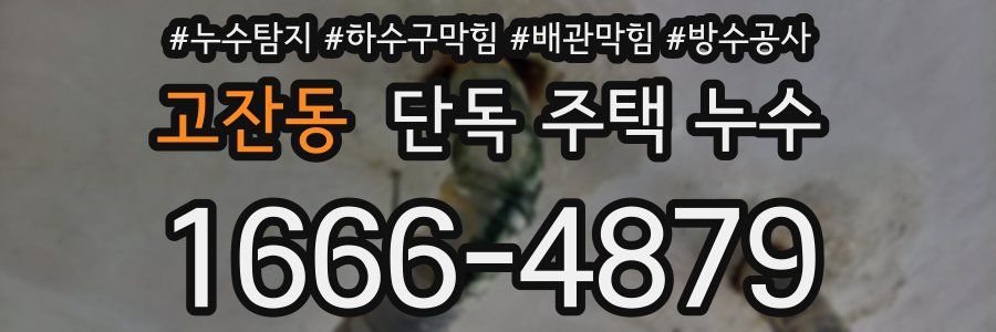 고잔동 단독 주택 누수