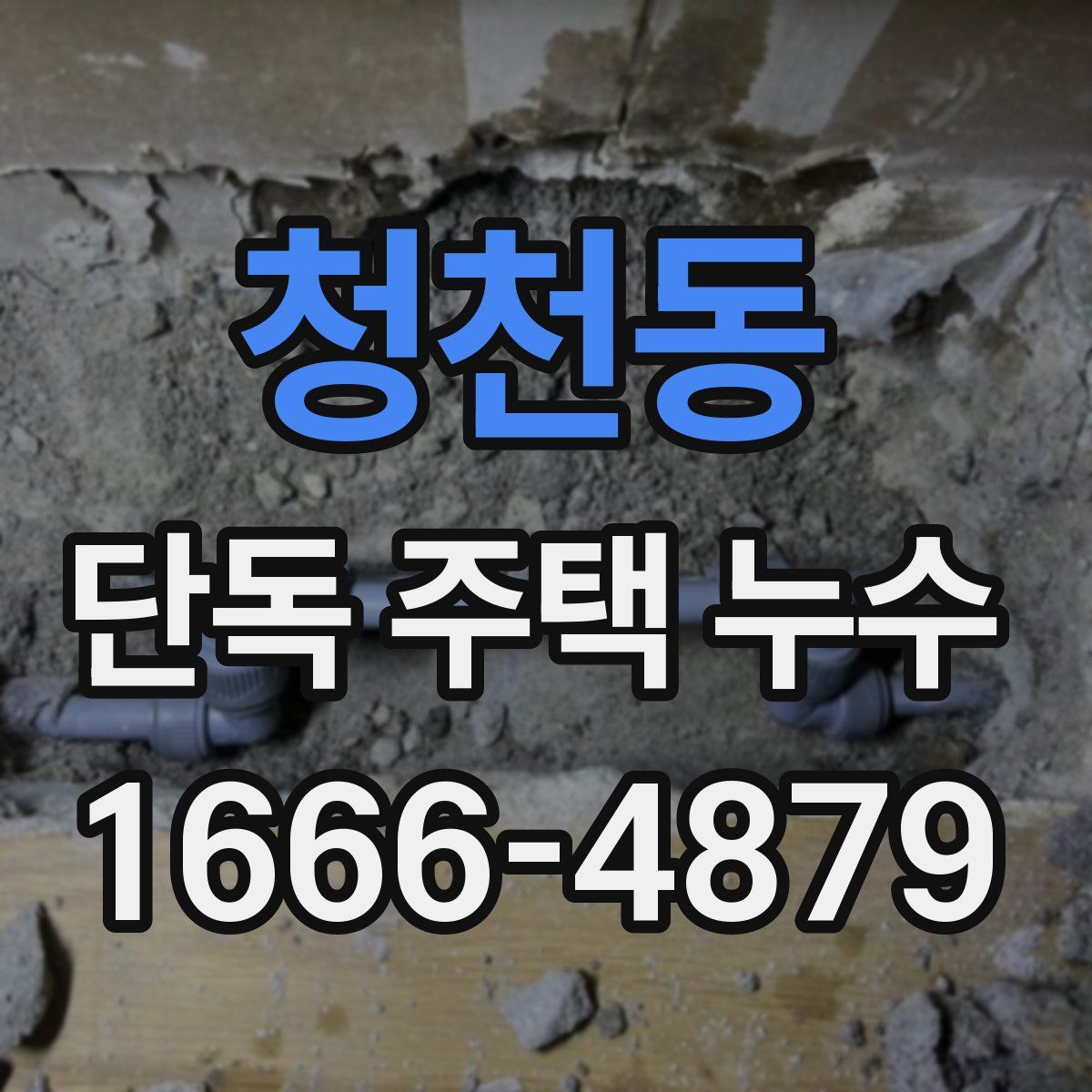 청천동 단독 주택 누수