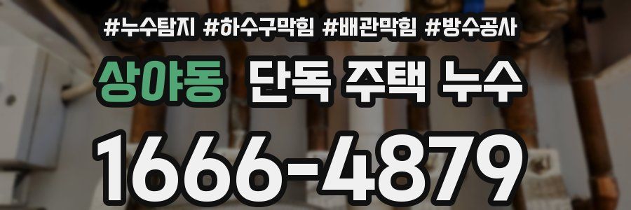 상야동 단독 주택 누수
