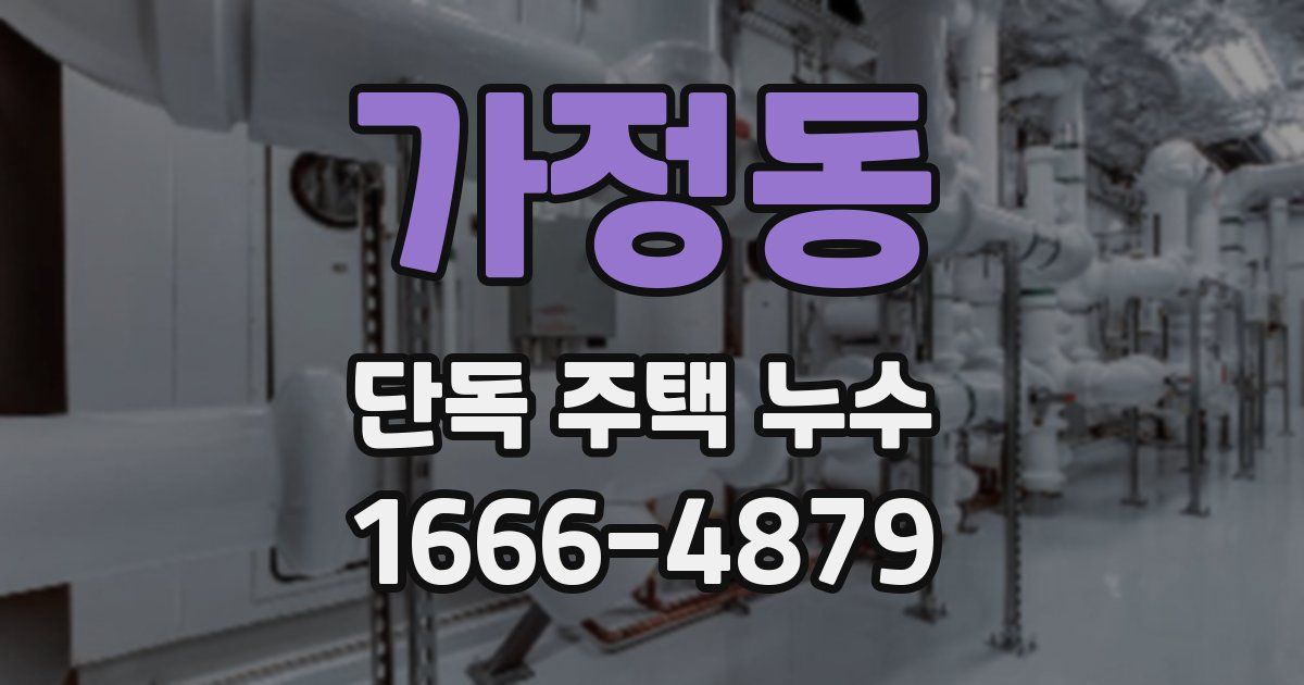 가정동 단독 주택 누수