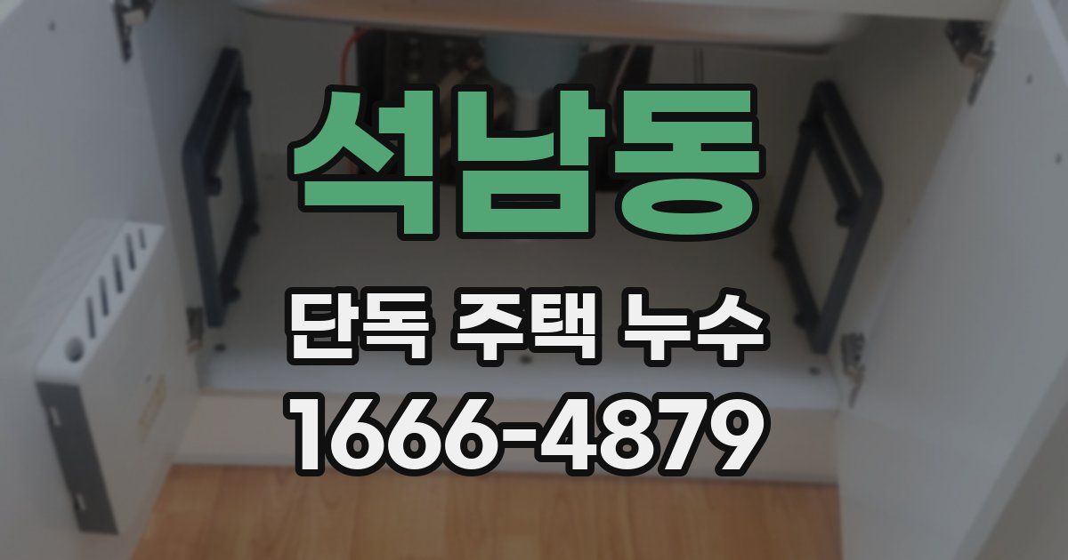 석남동 단독 주택 누수