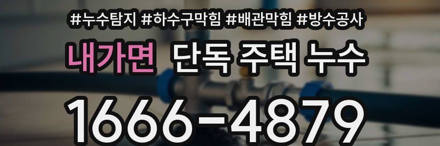 내가면 단독 주택 누수