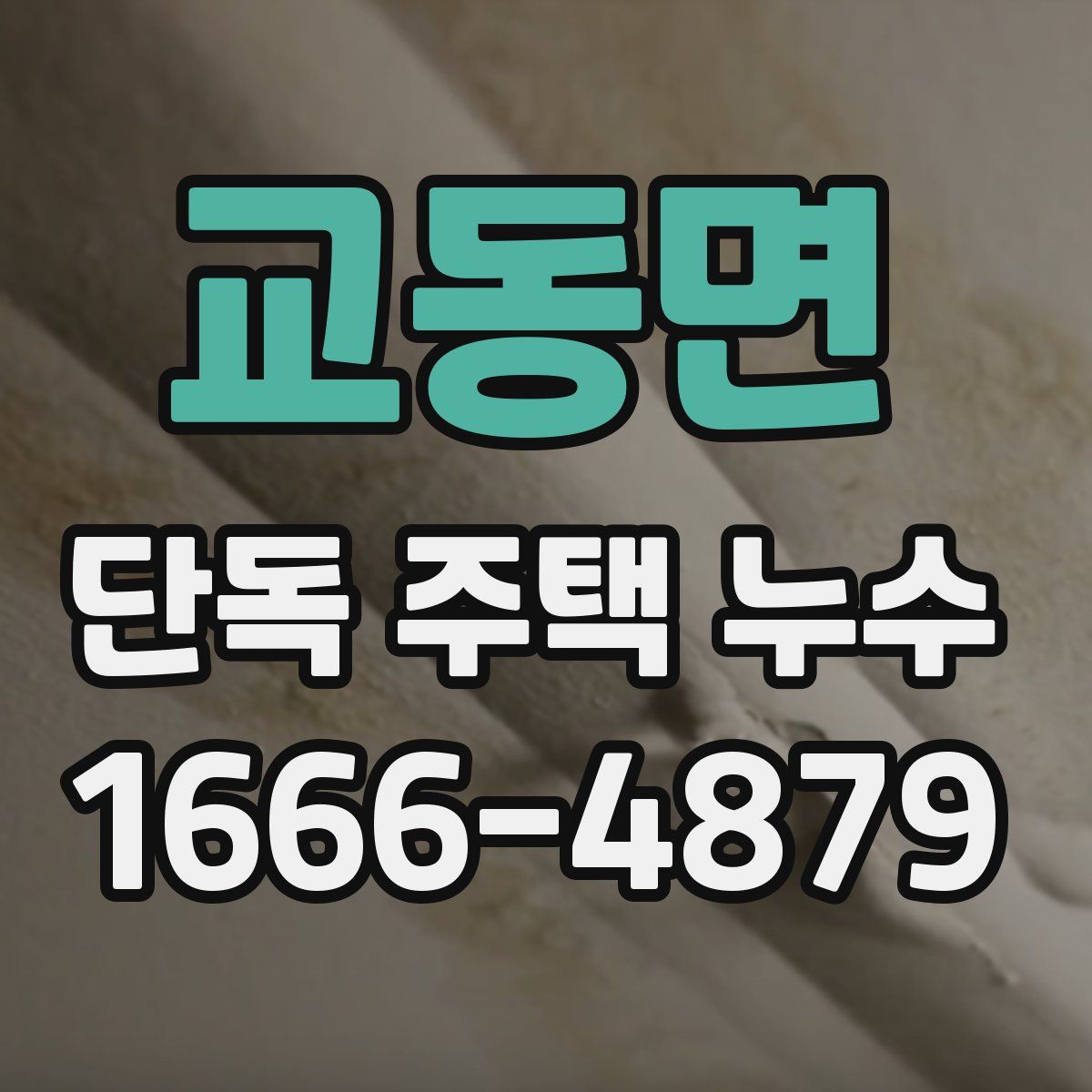 교동면 단독 주택 누수