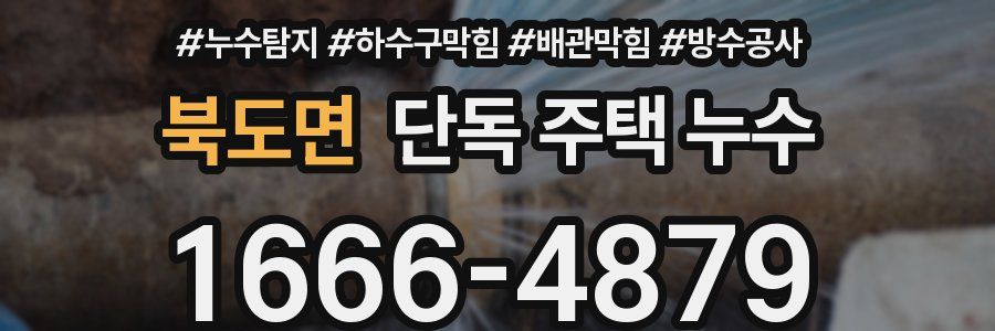 북도면 단독 주택 누수