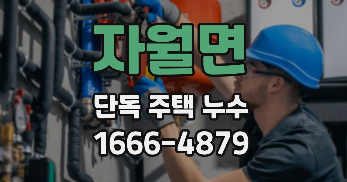 자월면 단독 주택 누수